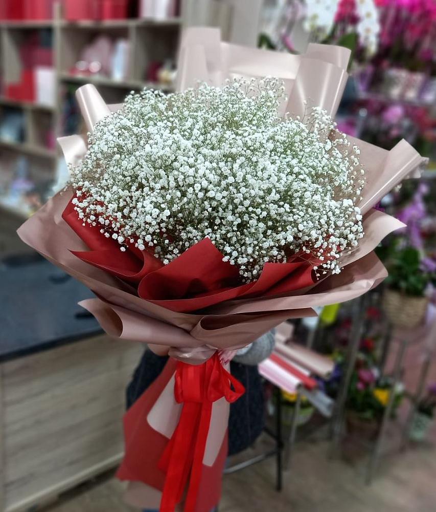 Букет Белые хлопья в Курьи Букет цветов из: Гипсофила в Курьи