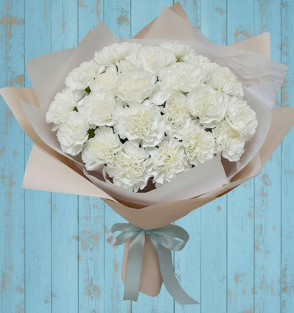 Букет цветов из: Гвоздики в Курьи