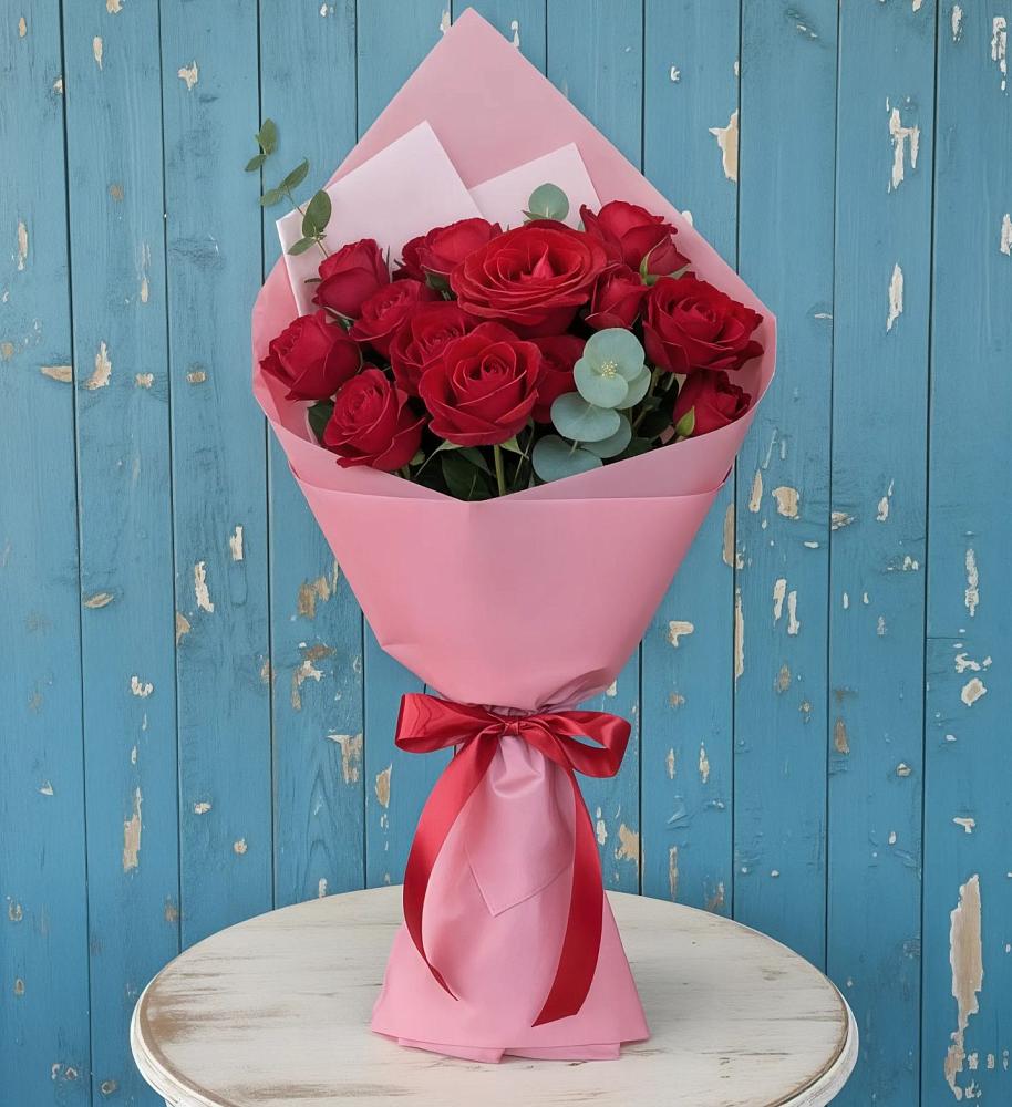 Букет цветов из: Розы в Курьи