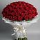 Букет 101 Красная роза Блэк Мэджик в Курьи