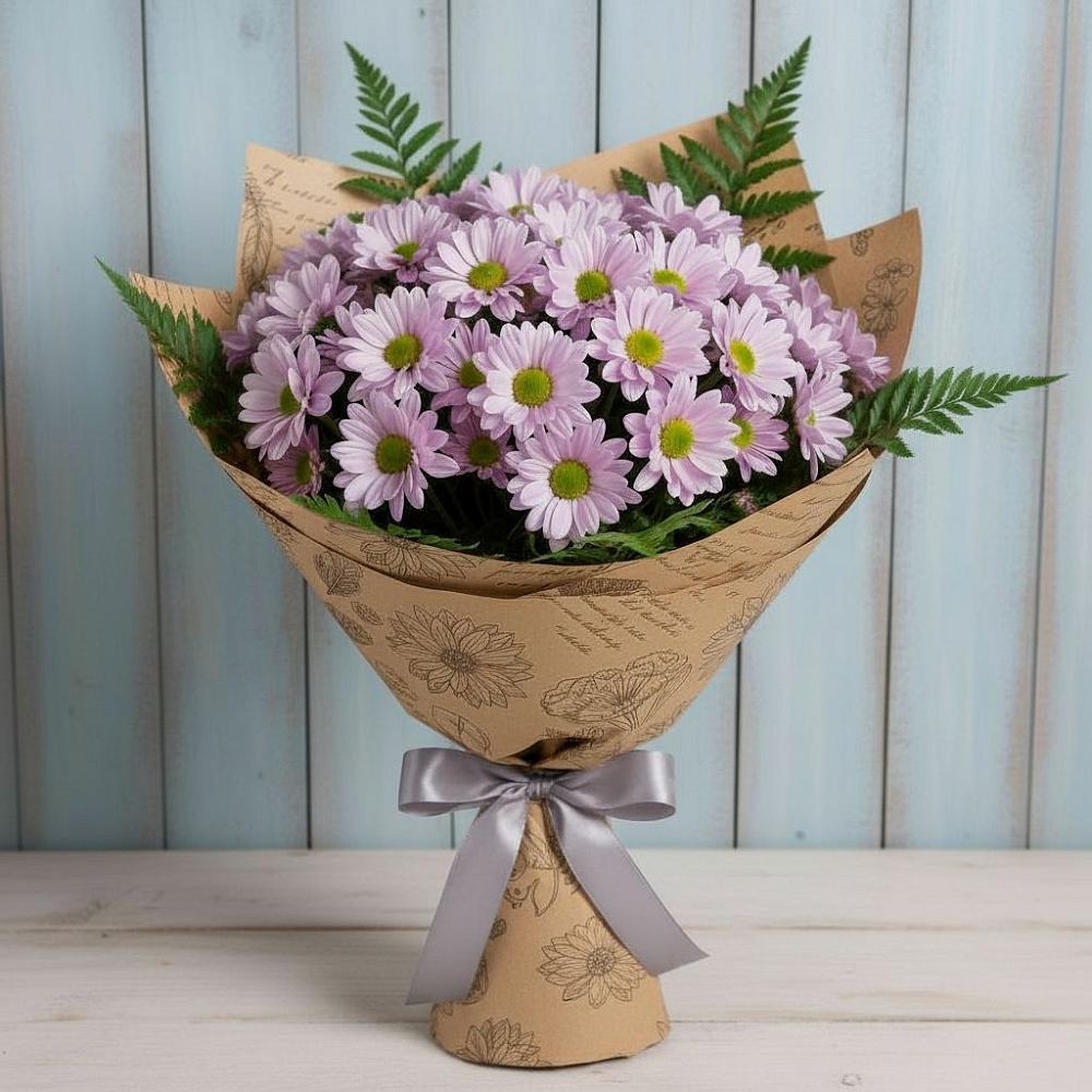 Букет цветов из: Хризантемы в Курьи