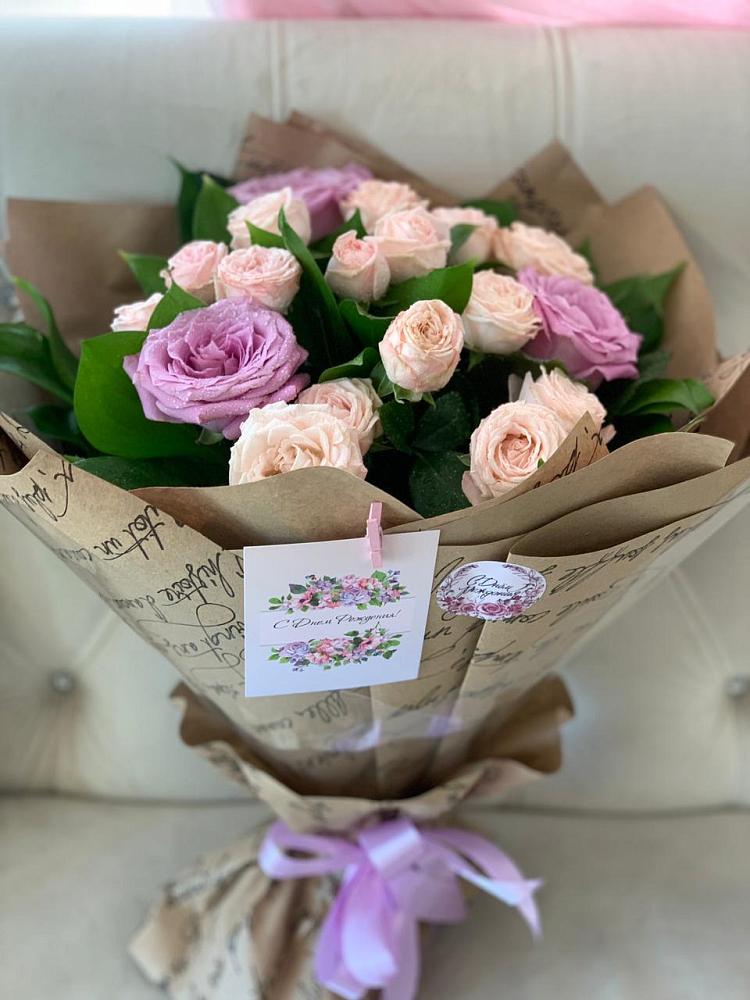 Букет цветов из: Розы в Курьи