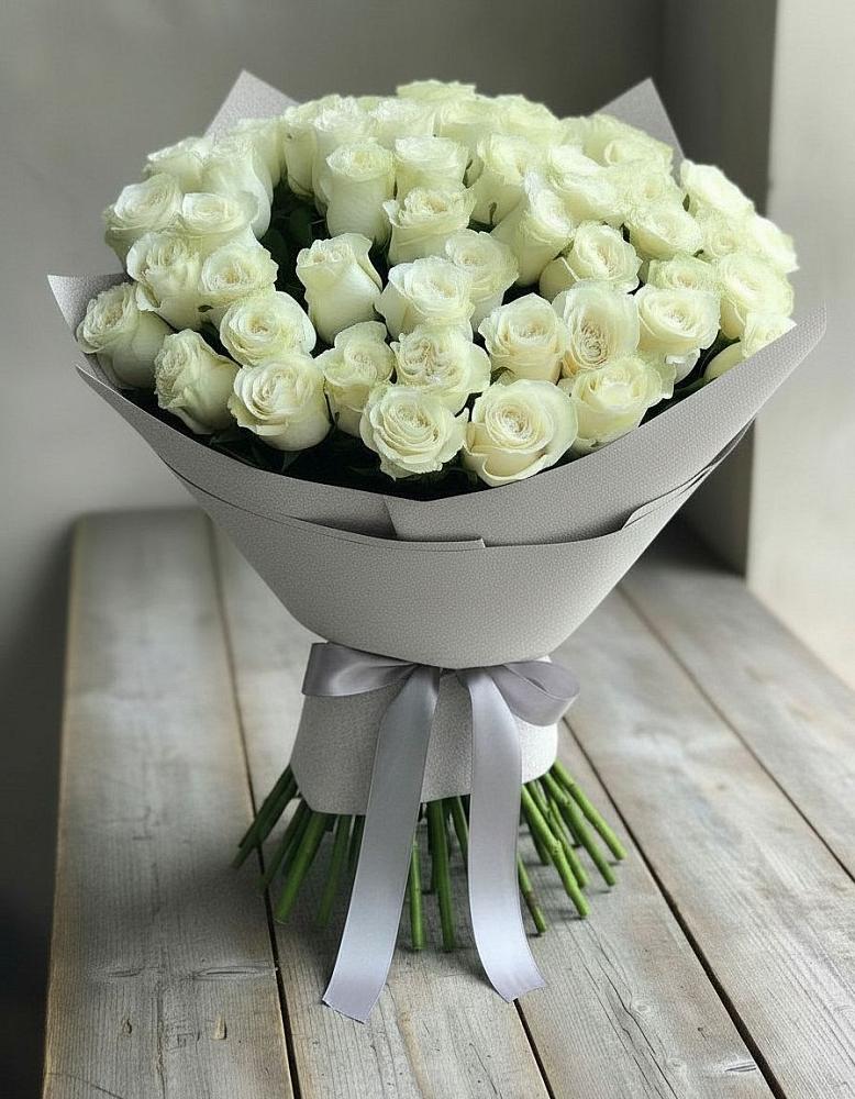 Букет 35 Белых роз в Курьи