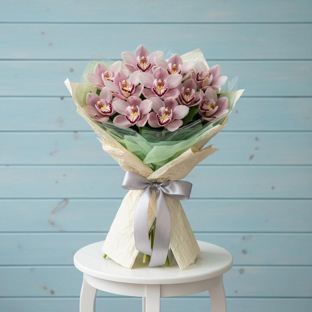 Букет цветов из: Орхидеи и Розы в Курьи