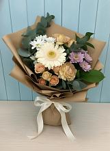 Букет цветов из:  Герберы и Хризантемы в Курьи