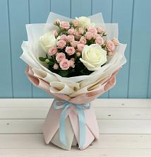 Букет цветов из:  Розы в Курьи