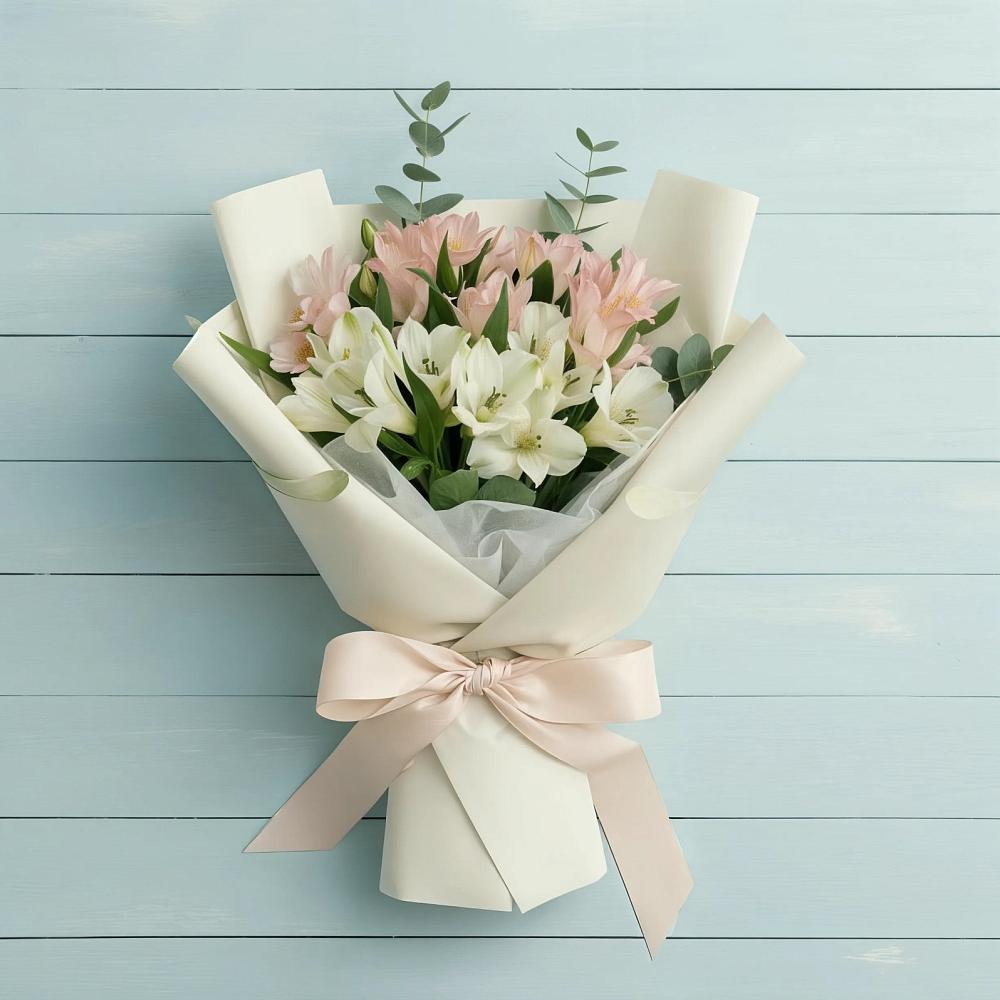 Букет цветов из: Альстромерии в Курьи