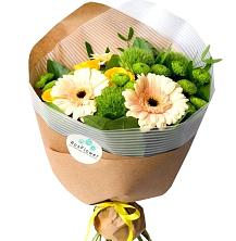 Букет герберы и розы в Курьи Букет цветов из: Герберы, Розы и Хризантемы в Курьи