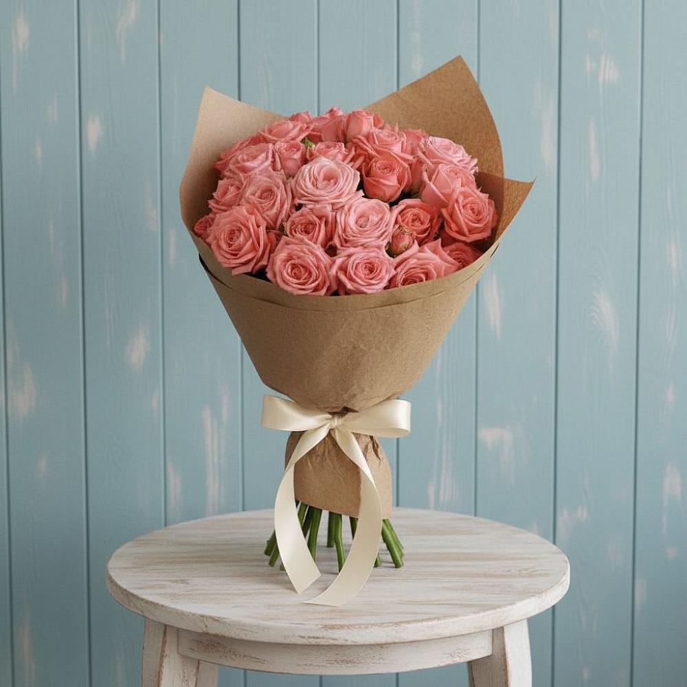 Букет цветов из: Розы в Курьи